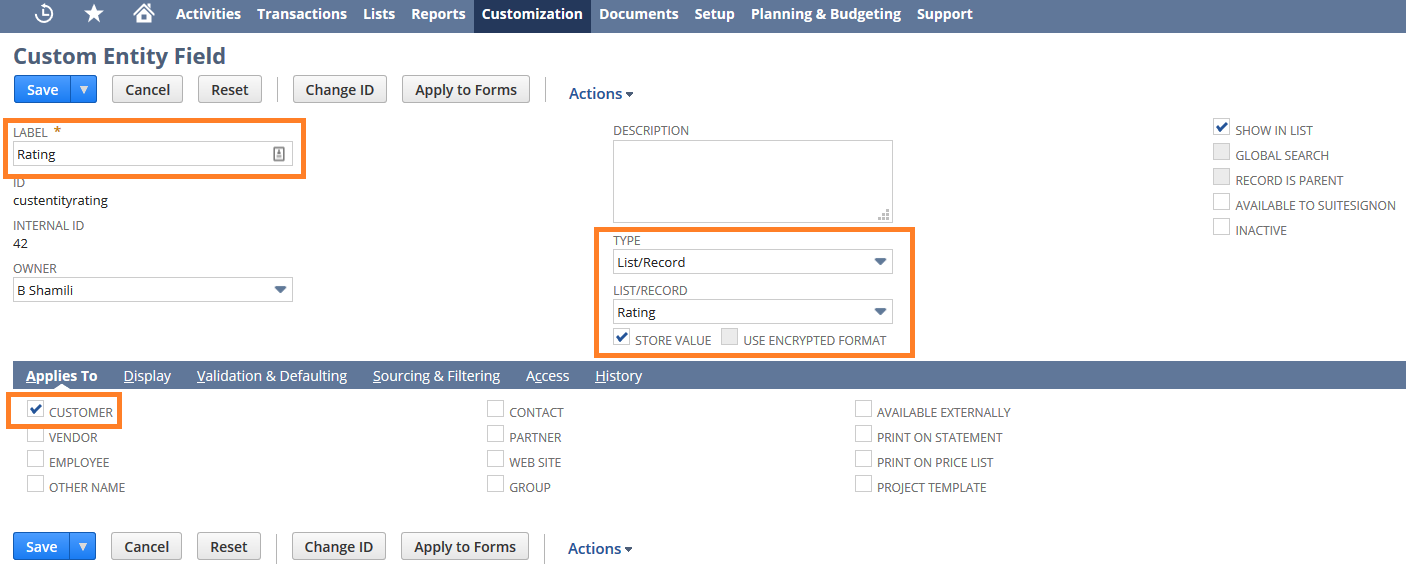 NetSuite Customization NetSuite Custom Development