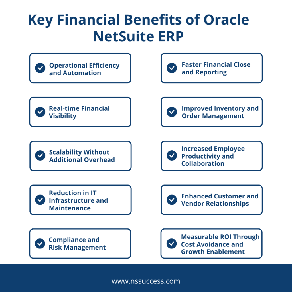 Key Financial Benefits of Oracle NetSuite ERP
