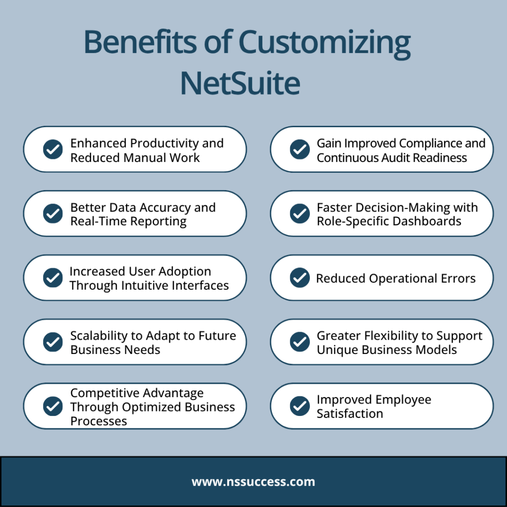 Benefits of Customizing NetSuite Benefits of Customizing NetSuite