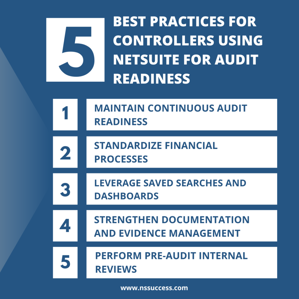 Best Practices for Controllers Using NetSuite for Audit Readiness